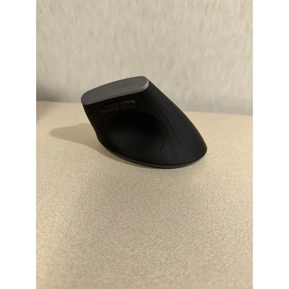 UINEER A06 Wireless Vertical Mouse Black Ergonomic 2.4G with USB Nano Receiver